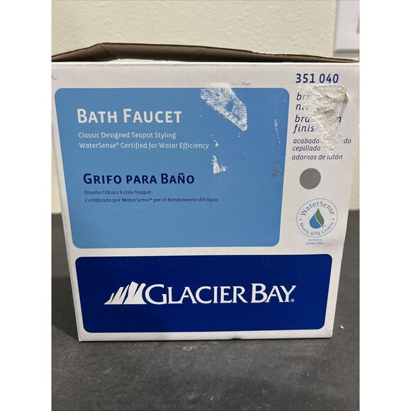 Glacier Bay Bathroom Faucet Brushed Nickel Brass Trim Finish Two Handles - Picture 16 of 16